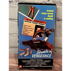 Streets Of Vengeance 1992 VHS Atlas Entertainment Trash Cinema B-Movie Classic